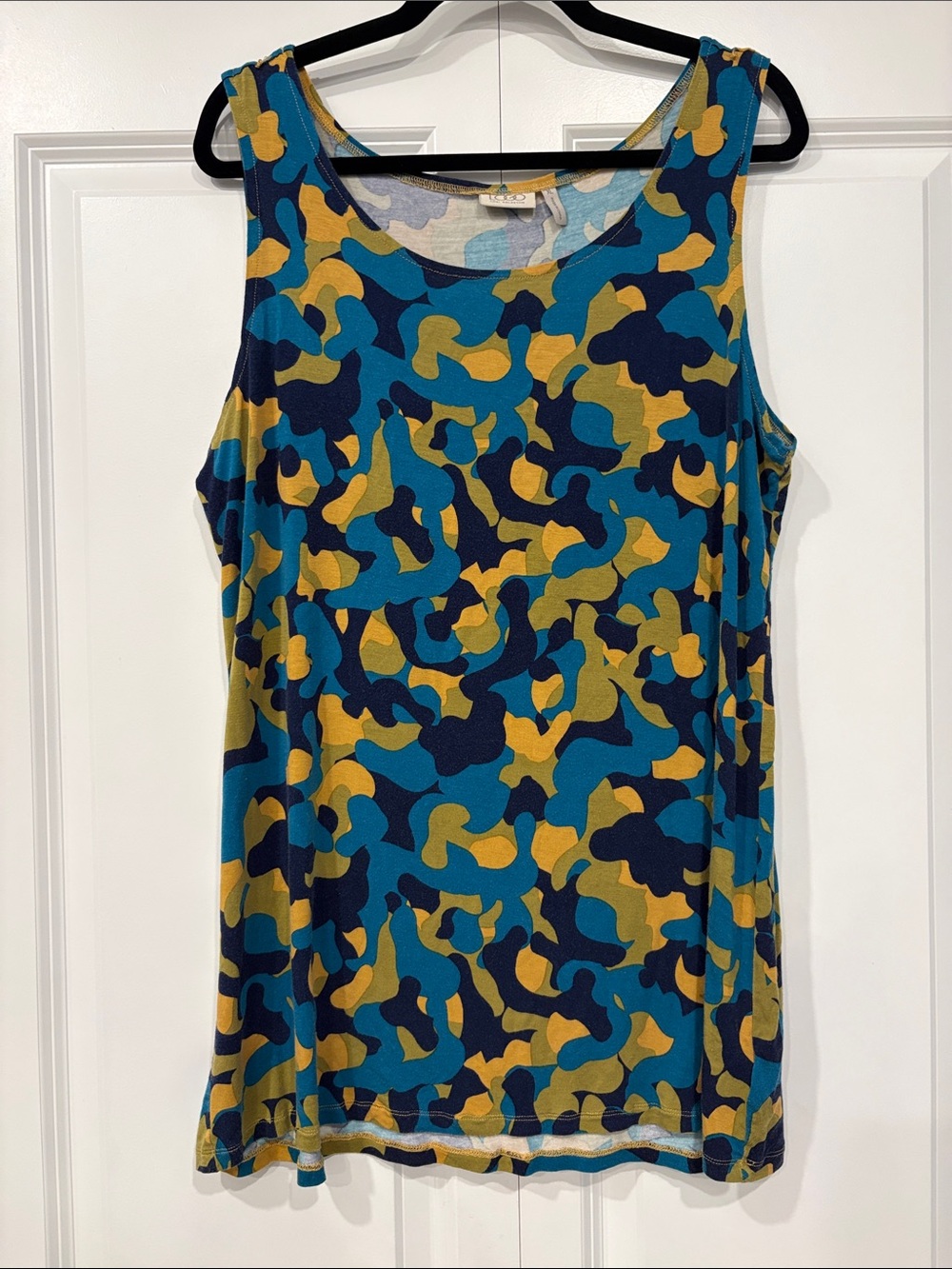 LOGO Turquoise Green Blue Cami Print Tank Size XL